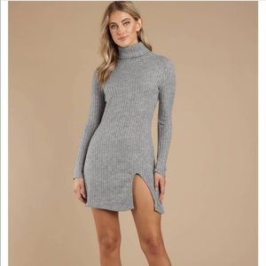 TOBI HEATHER GREY SWEATER DRESS